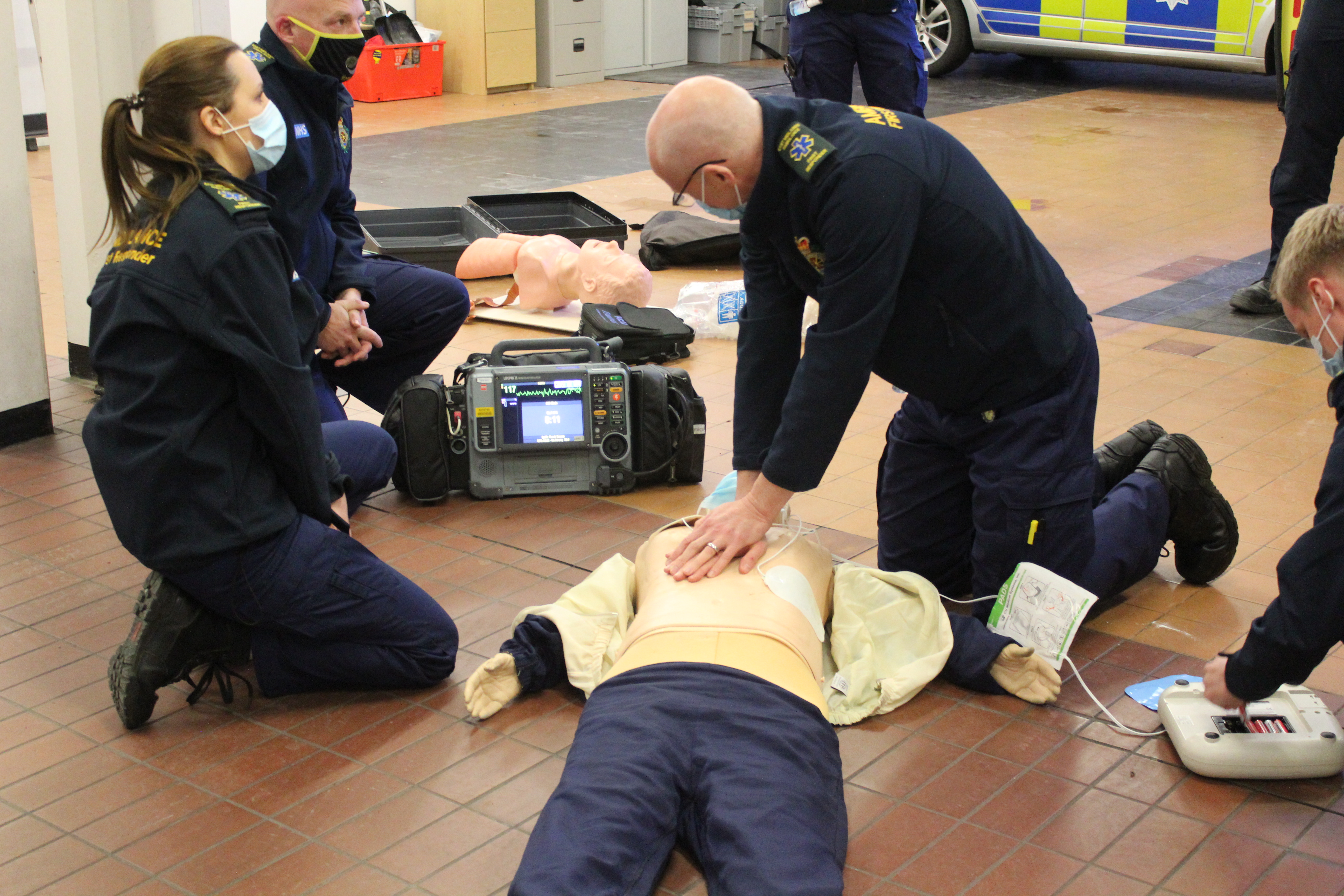 Trent District Community First Responders participating in emergency training